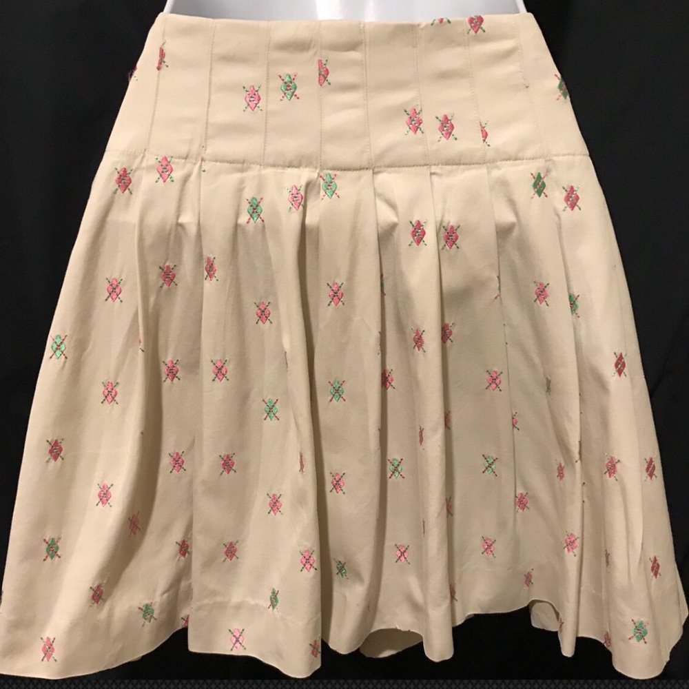 LILLY PULITZER Skirt Argyle Embroidered Golf Wrap Mini A Line - Picture 6 of 9